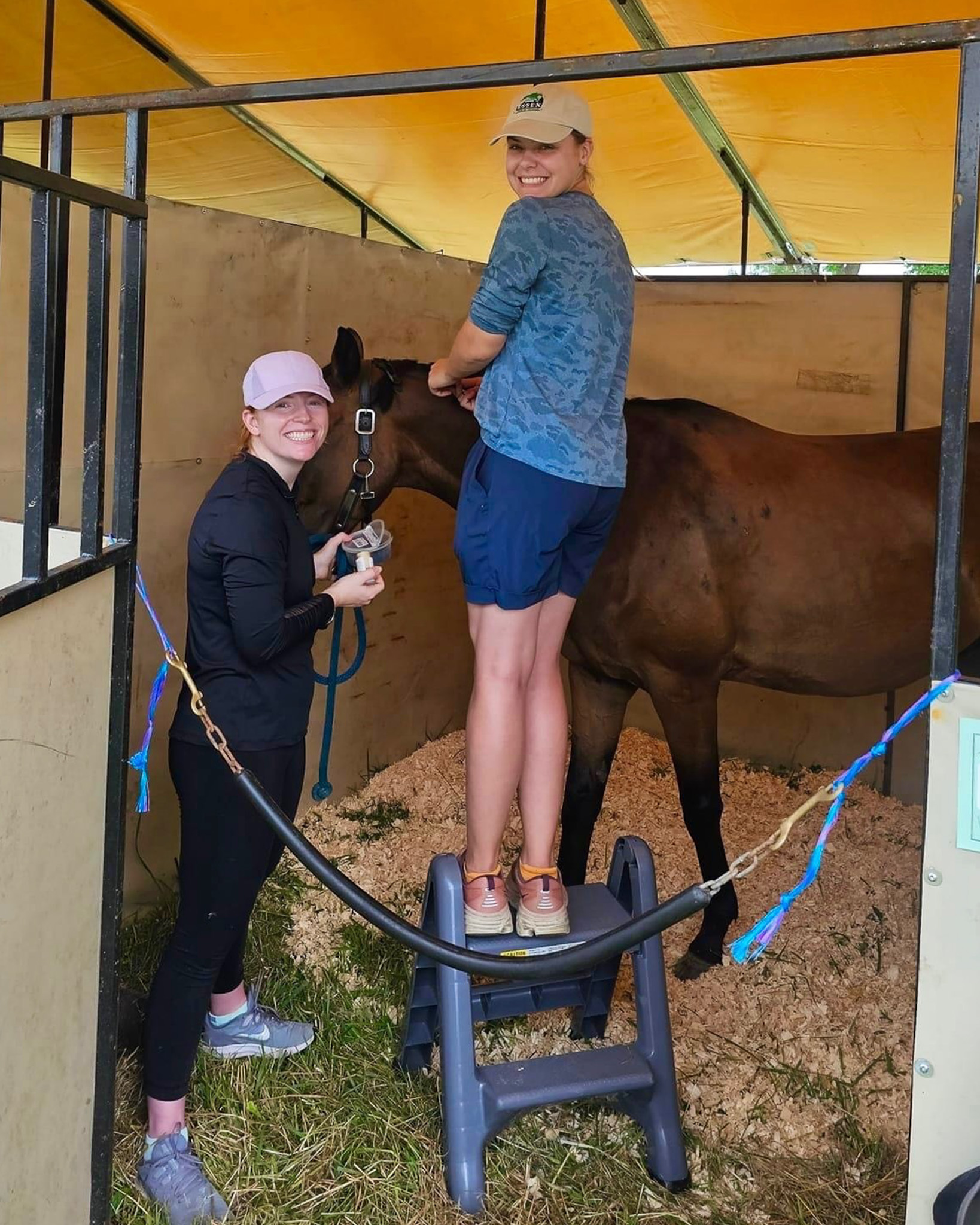 Working students at Applewood Farm