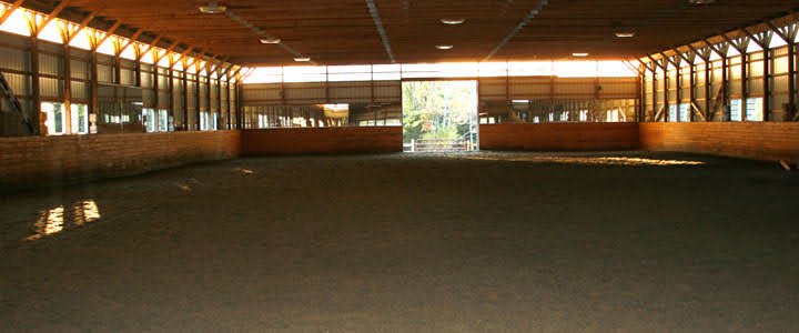 Indoor riding arena at Applewood Farm