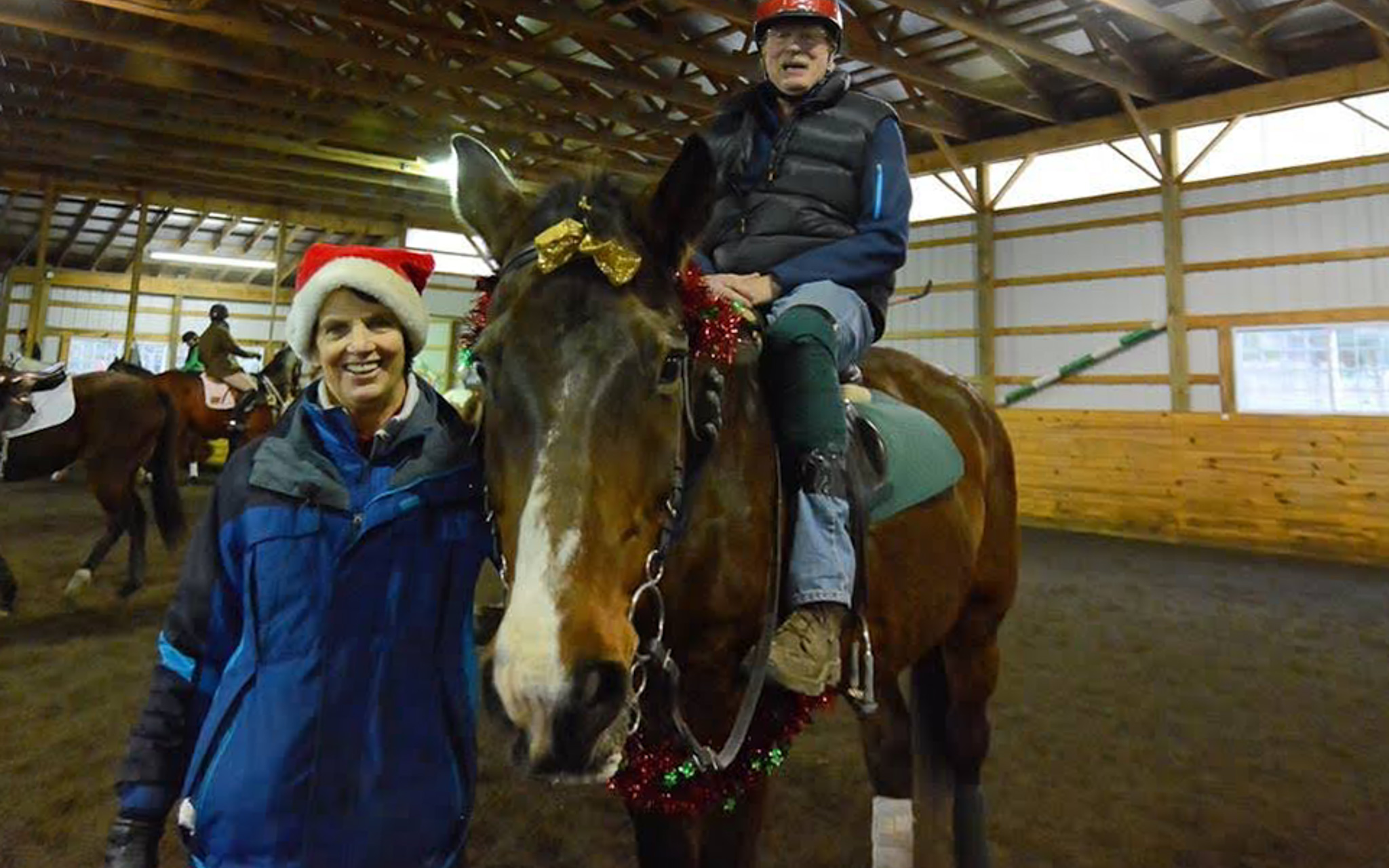 Marilyn and Dick at Christmas