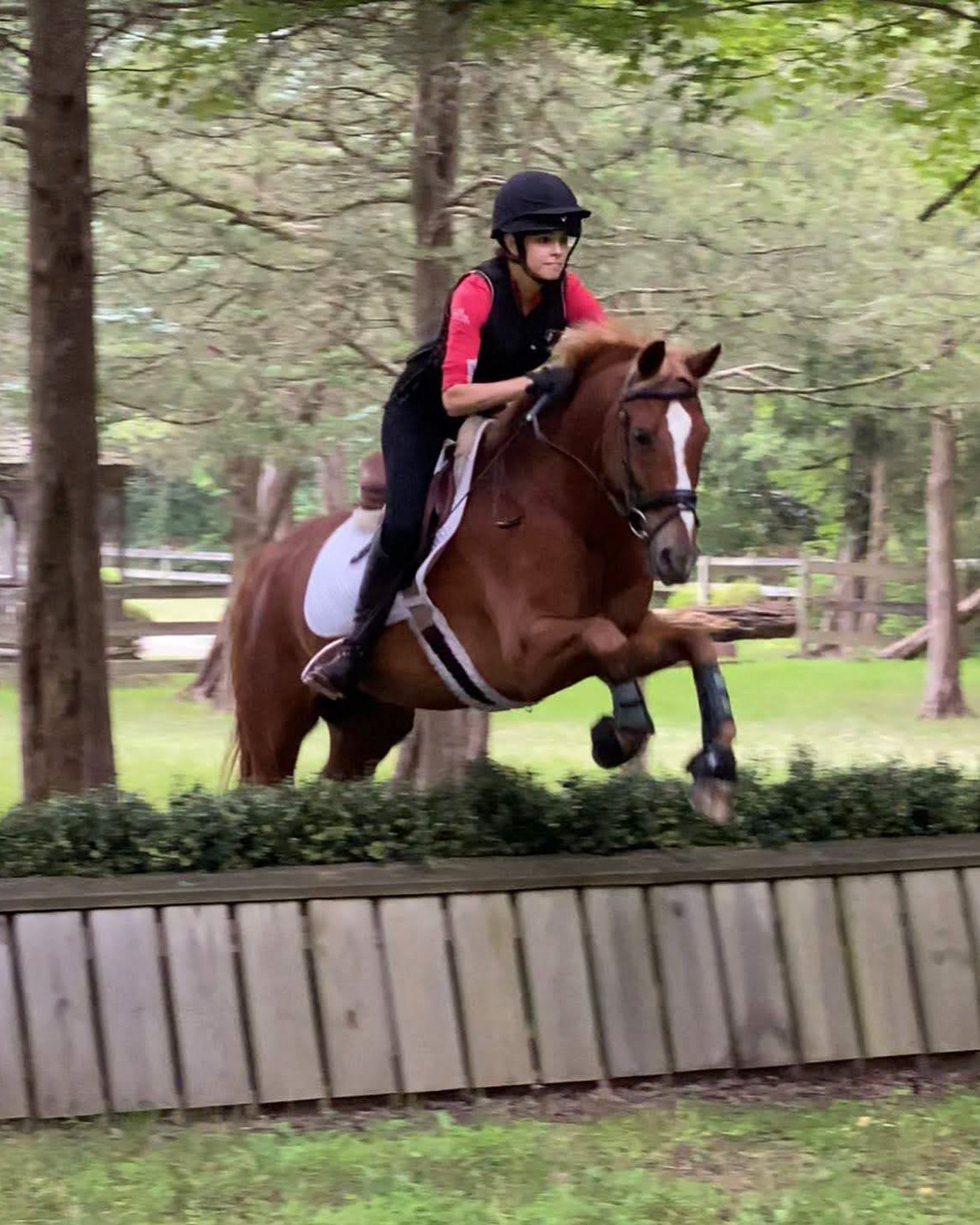 Cross country jumping at Applewood Farm